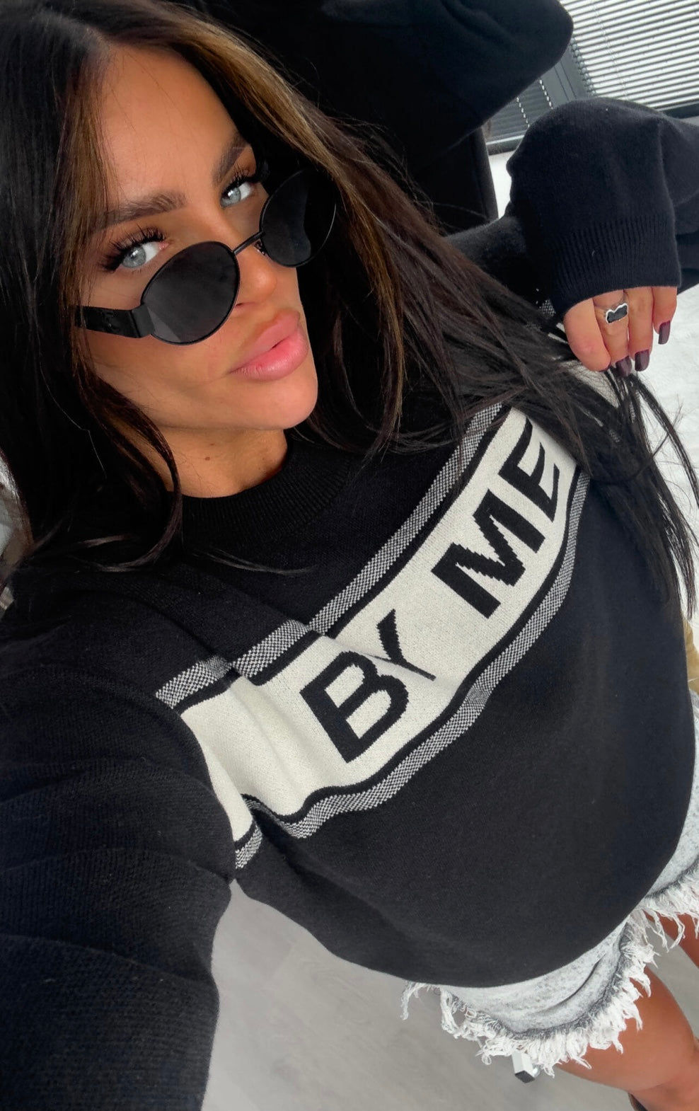 Black Cashmere Sweater One Size / Sweter CR By Me - czarny 🇵🇱