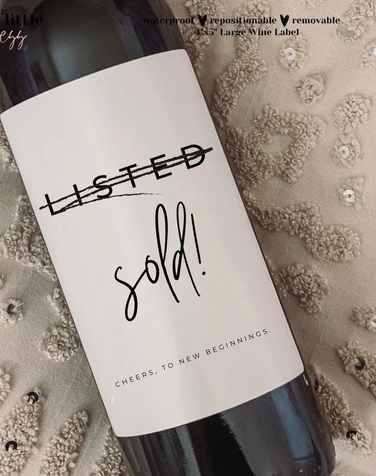 Housewarming Gift, New Place, Housewarming Wine Label, New Home Gift Box, Gift For Her, Him, New Home Owner Gift, Realtor Gift To Clients