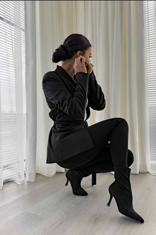 ISABELLE jacket - black 🇵🇱 Marynarka ISABELLE - czarna ByMe