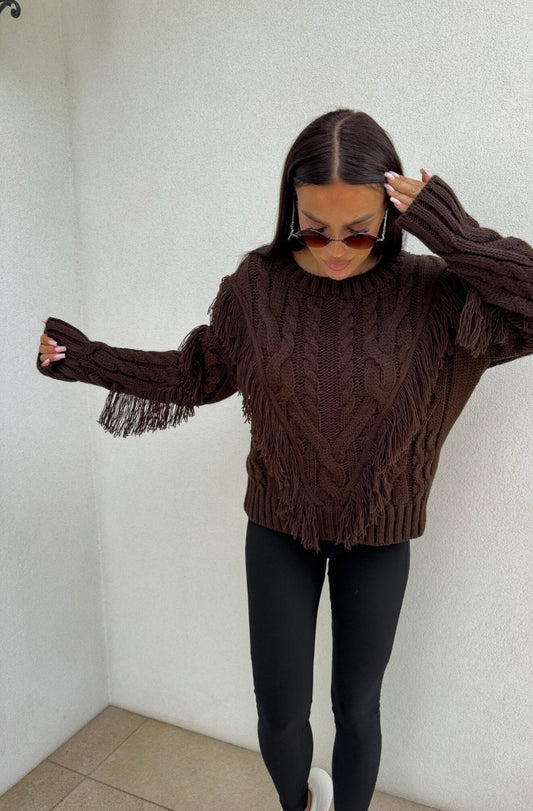 INDIANA sweater - chocolate 🇵🇱 Sweter INDIANA - czekoladowy ByMe