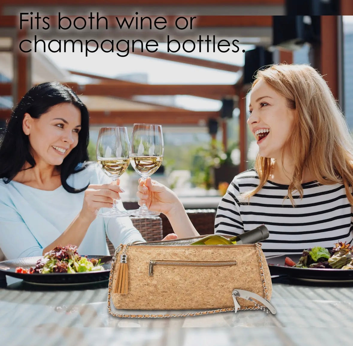 Wine Clutch Wine Purse
Safar Design. COLOR: BROWN SAFARI