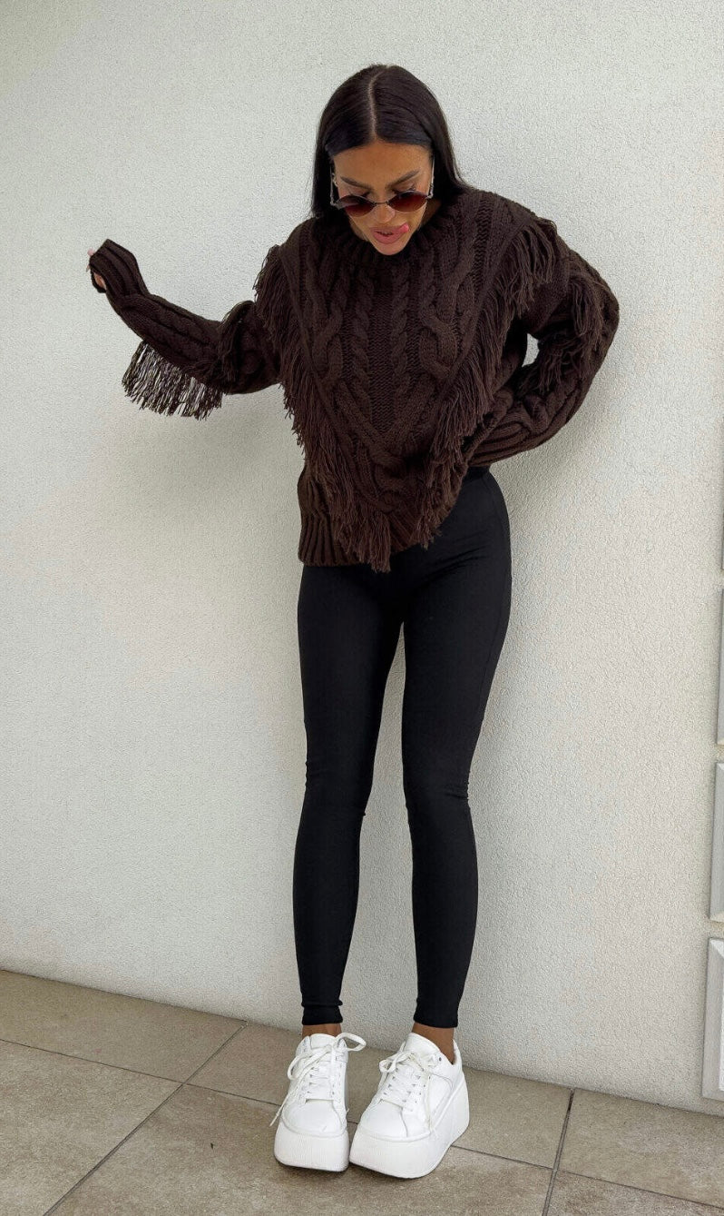 INDIANA sweater - chocolate 🇵🇱 Sweter INDIANA - czekoladowy ByMe