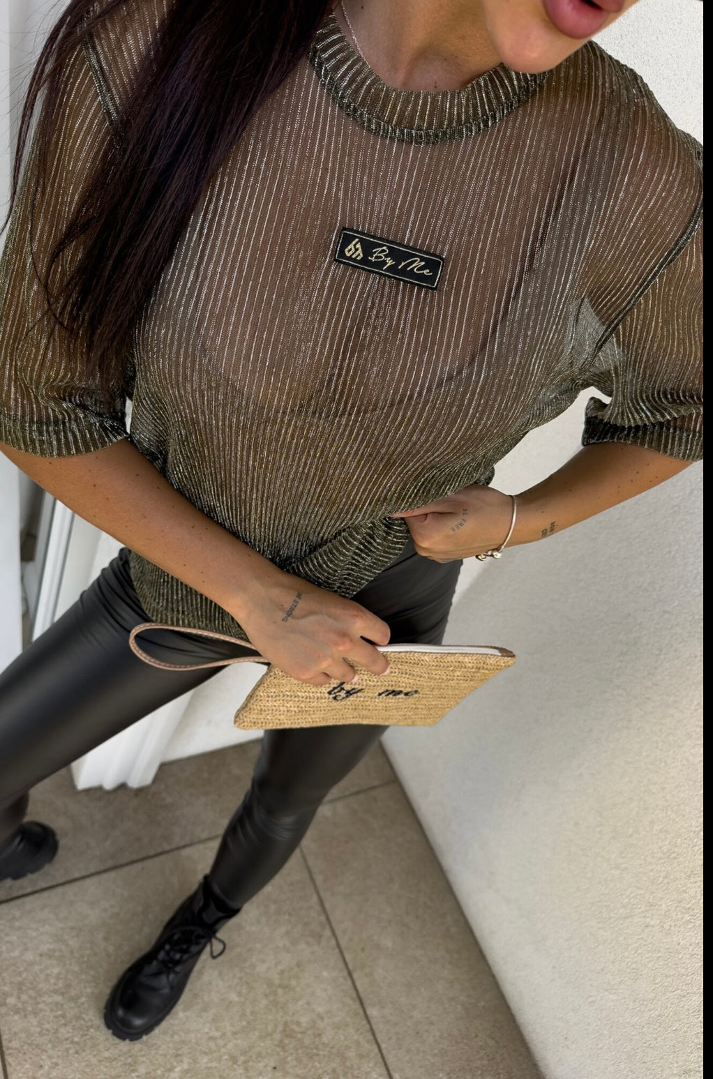 Sexy Transparent blouse black/gold . Bluzka MARMARIS - black/ gold - ByMe🇵🇱
