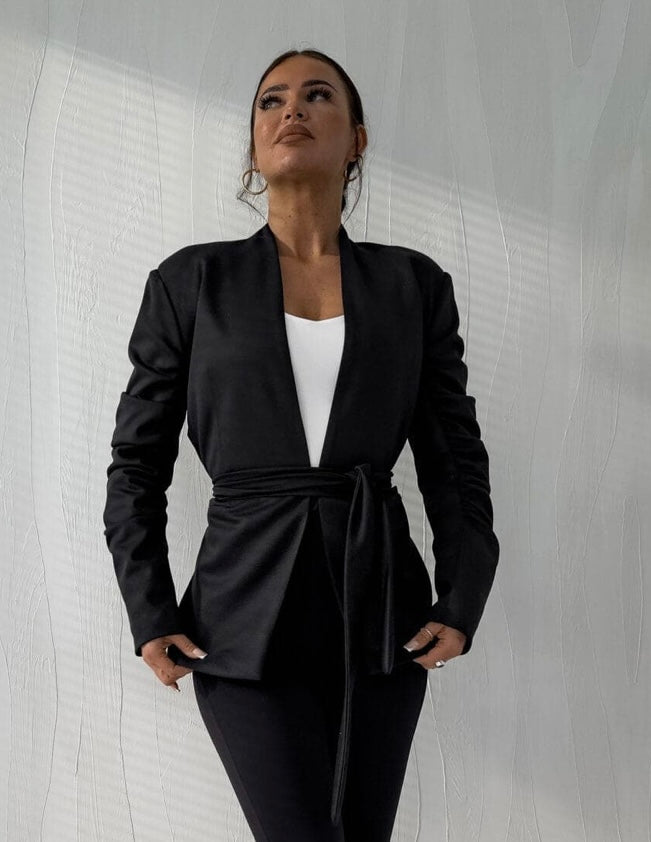 ISABELLE jacket - black 🇵🇱 Marynarka ISABELLE - czarna ByMe