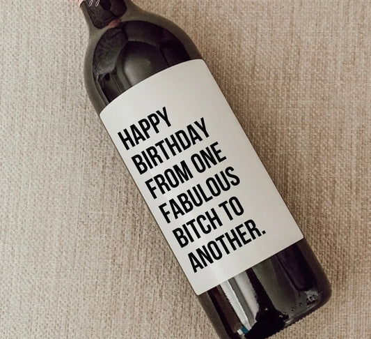 Birthday Wine Label, Birthday Gift, bottle, Birthday Card, Birthday box etc. Free shipping when buying only from Accessories/Gifts Collection.
